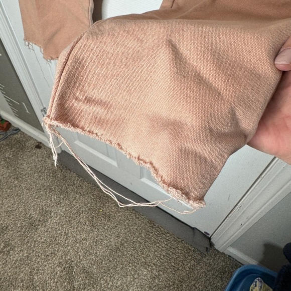 OVADIA AND SONS Mens Pink Carpenter Pants Size 36 Double Enforced‎ Knees Raw Hem - Picture 6 of 8